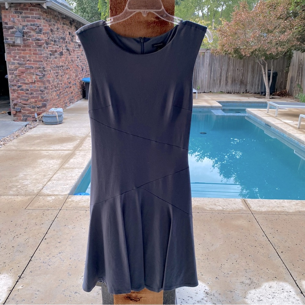 SOLD Ann Taylor Slate Blue Dress